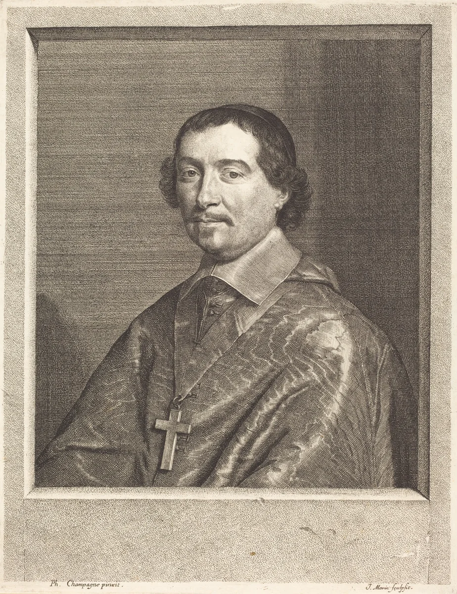 Pierre Berthier by Jean Morin; Philippe de Champaigne, print, 1600-1650
