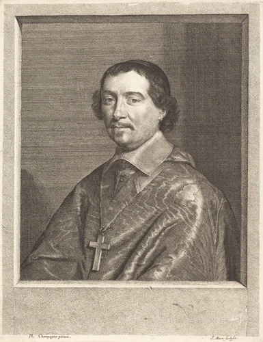 Pierre Berthier by Jean Morin; Philippe de Champaigne, print, 1600-1650