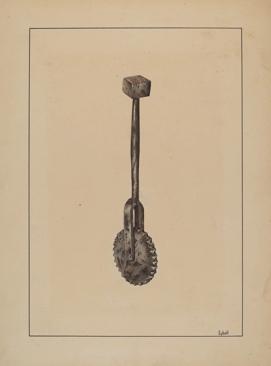 Pastry Jagger by Adelaide Dyball, index of american design, 1937