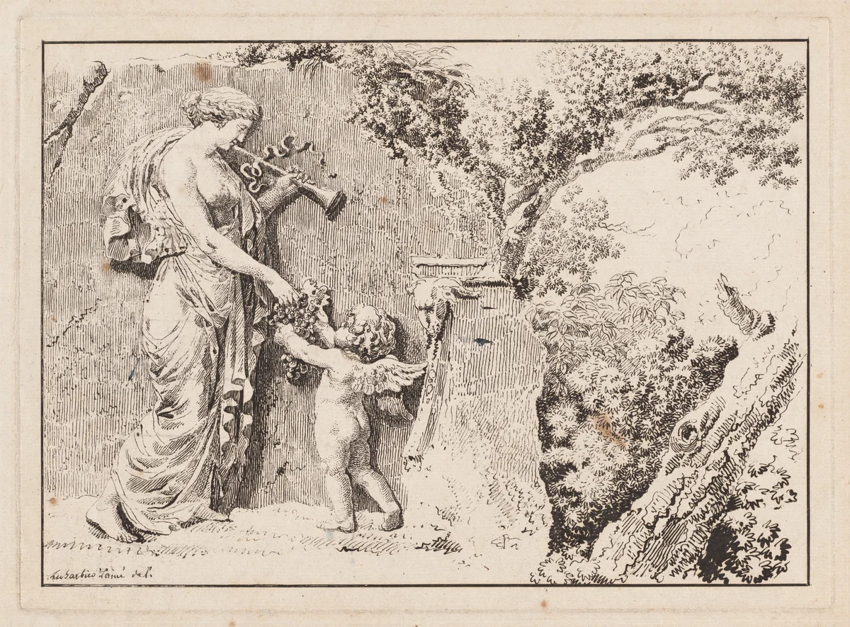Composition with Figural Relief by Jean-Jacques-François Le Barbier, print, 1738-1826