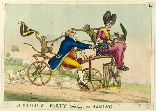 A Family Party Taking an Airing by William Heath, print, 1819