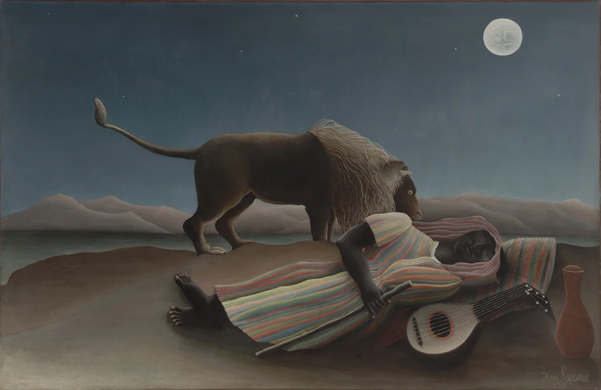 The Sleeping Gypsy by Henri Rousseau, painting, 1897
