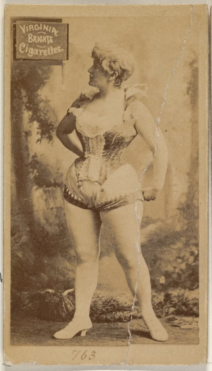 Card 763, from the Actors and Actresses series (N45, Type 2) for Virginia Brights Cigarettes by Allen & Ginter, photograph, 1885-1891