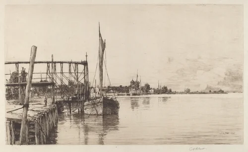 Connecticut River by Charles A. Platt, print, 1885