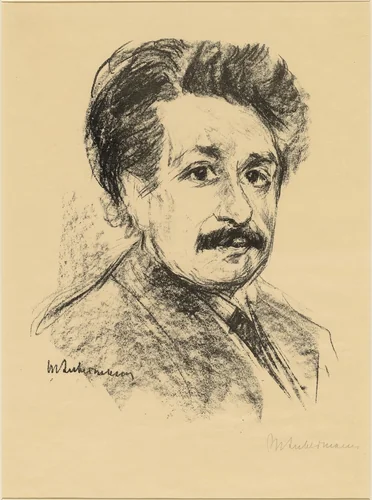 Albert Einstein by Max Liebermann, print, 1922