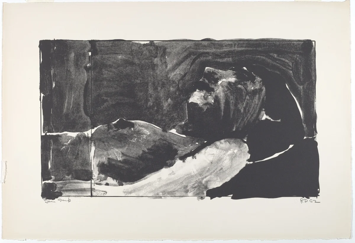 Reclining Woman by Richard Diebenkorn, print, 1962