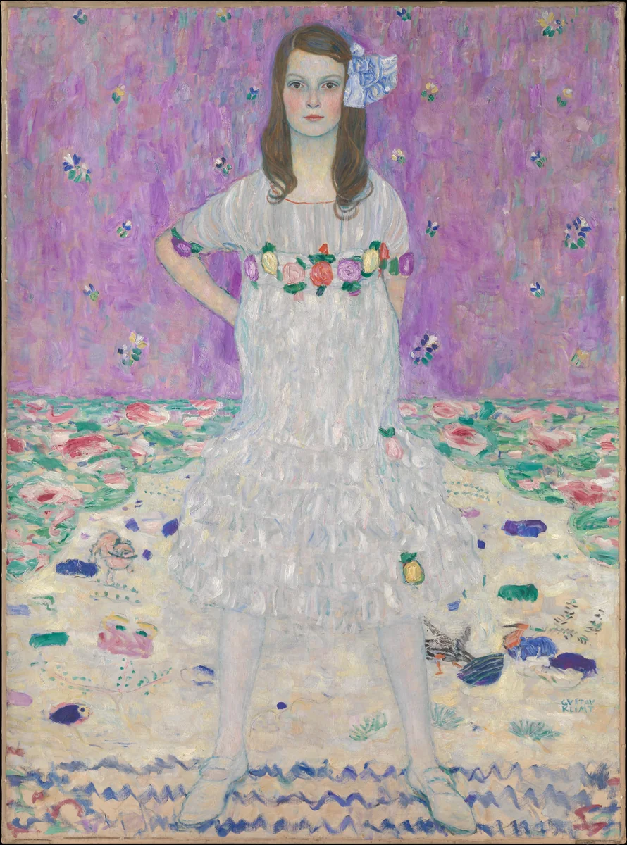 Mäda Primavesi (1903–2000) by Gustav Klimt, painting, 1912-1913
