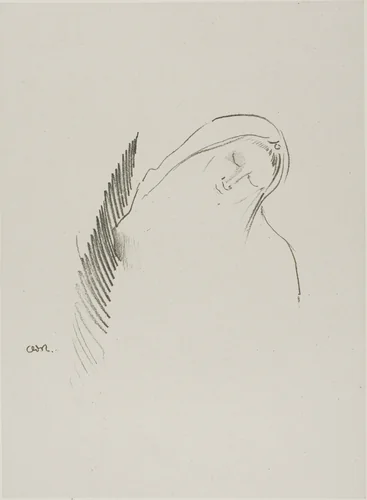 Sleep by Odilon Redon, print, 1898