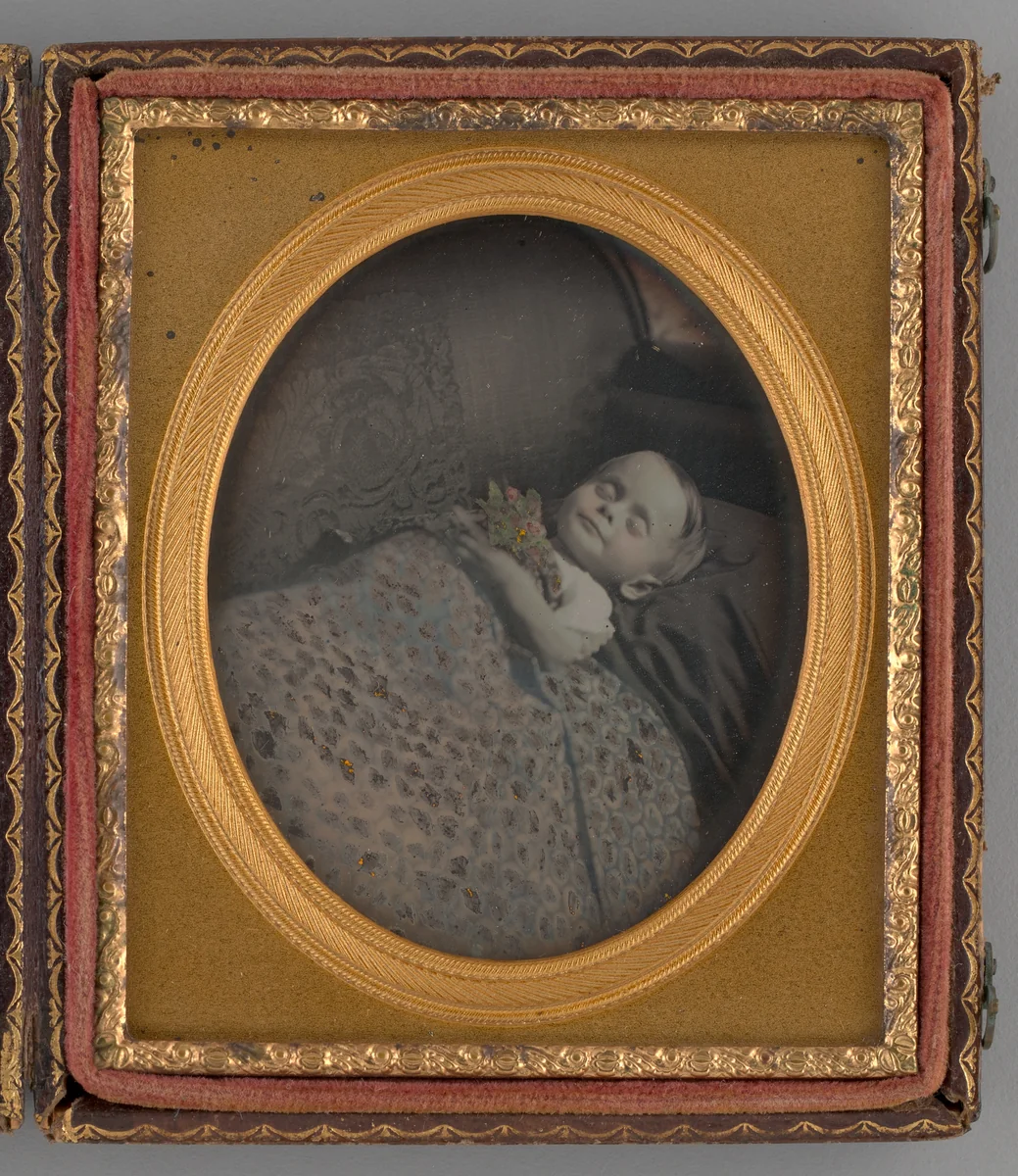 Untitled (Post Mortem Portrait of a Baby) by Unknown maker, other, 1855