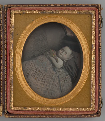 Untitled (Post Mortem Portrait of a Baby) by Unknown maker, other, 1855