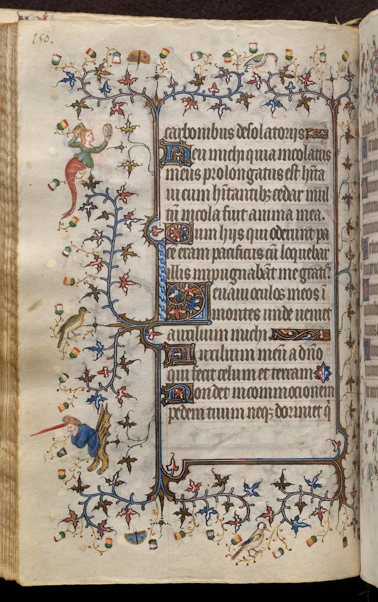 Hours of Charles the Noble, King of Navarre (1361-1425): fol. 75v, Text by Master of the Brussels Initials and Associates, book, 1400-1410