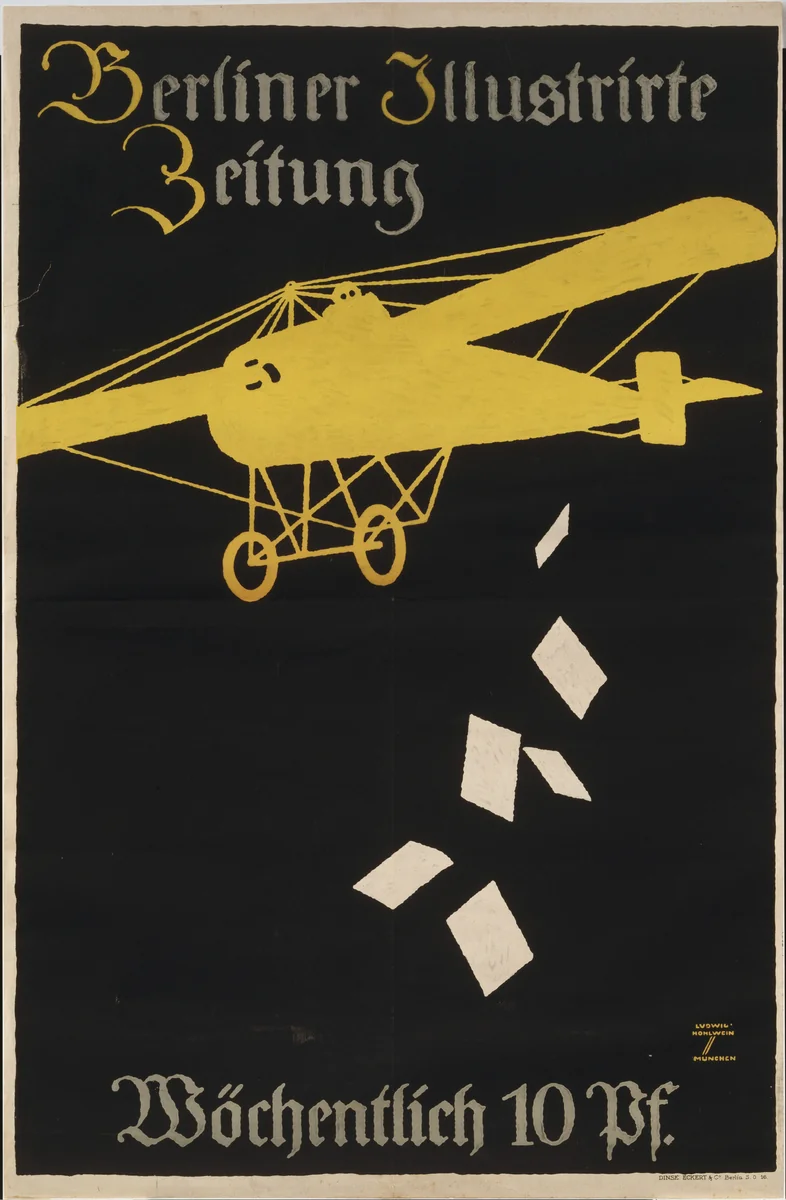 Berliner Illustrirte Zeitung by Ludwig Hohlwein, design, 1919