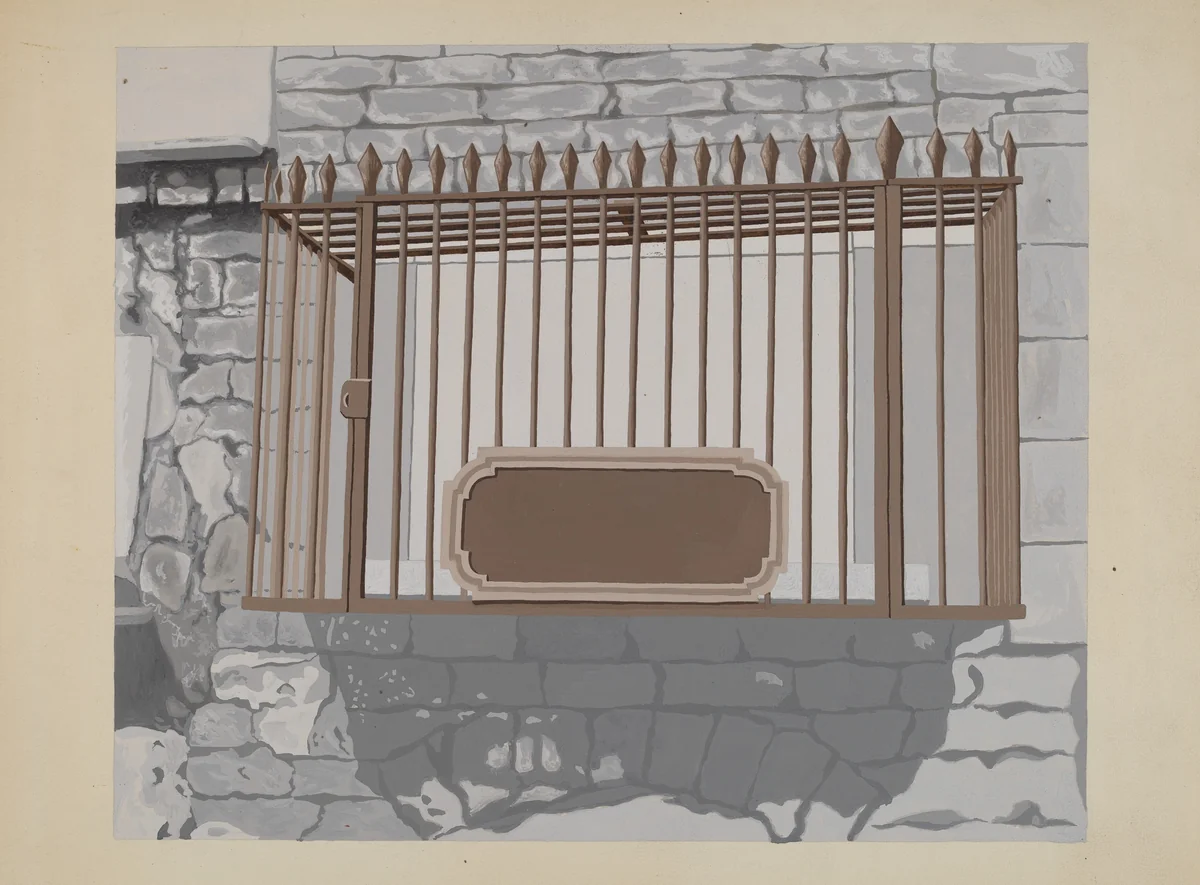 Wrought Iron Railing by Joseph L. Boyd, index of american design, 1936