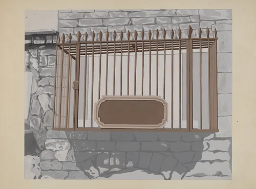 Wrought Iron Railing by Joseph L. Boyd, index of american design, 1936