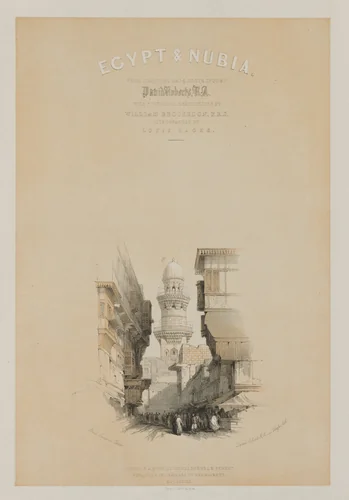 Egypt and Nubia, Volume I: Title Page by Louis Haghe, print, 1846