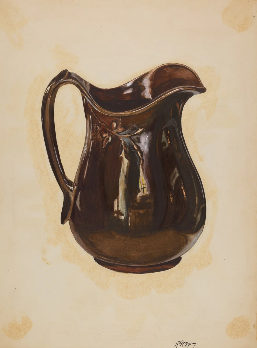 Pitcher by Ralph Atkinson, index of american design, 1936