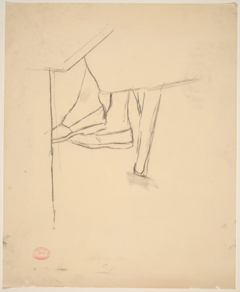 Untitled [study of feet] by Richard Diebenkorn, drawing, 1955-1967