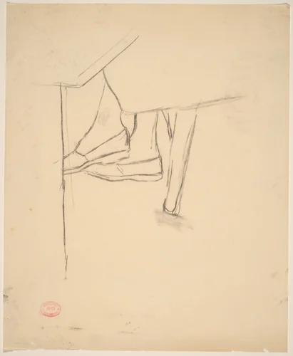 Untitled [study of feet] by Richard Diebenkorn, drawing, 1955-1967