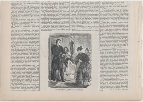 The Meeting After the Marriage (from "The Mistress of the Parsonage," in "Harper's Weekly") by Winslow Homer, print, 1860