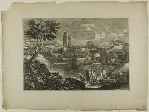 Joseph in Egypt by Sébastien Bourdon, print, 1668-1671