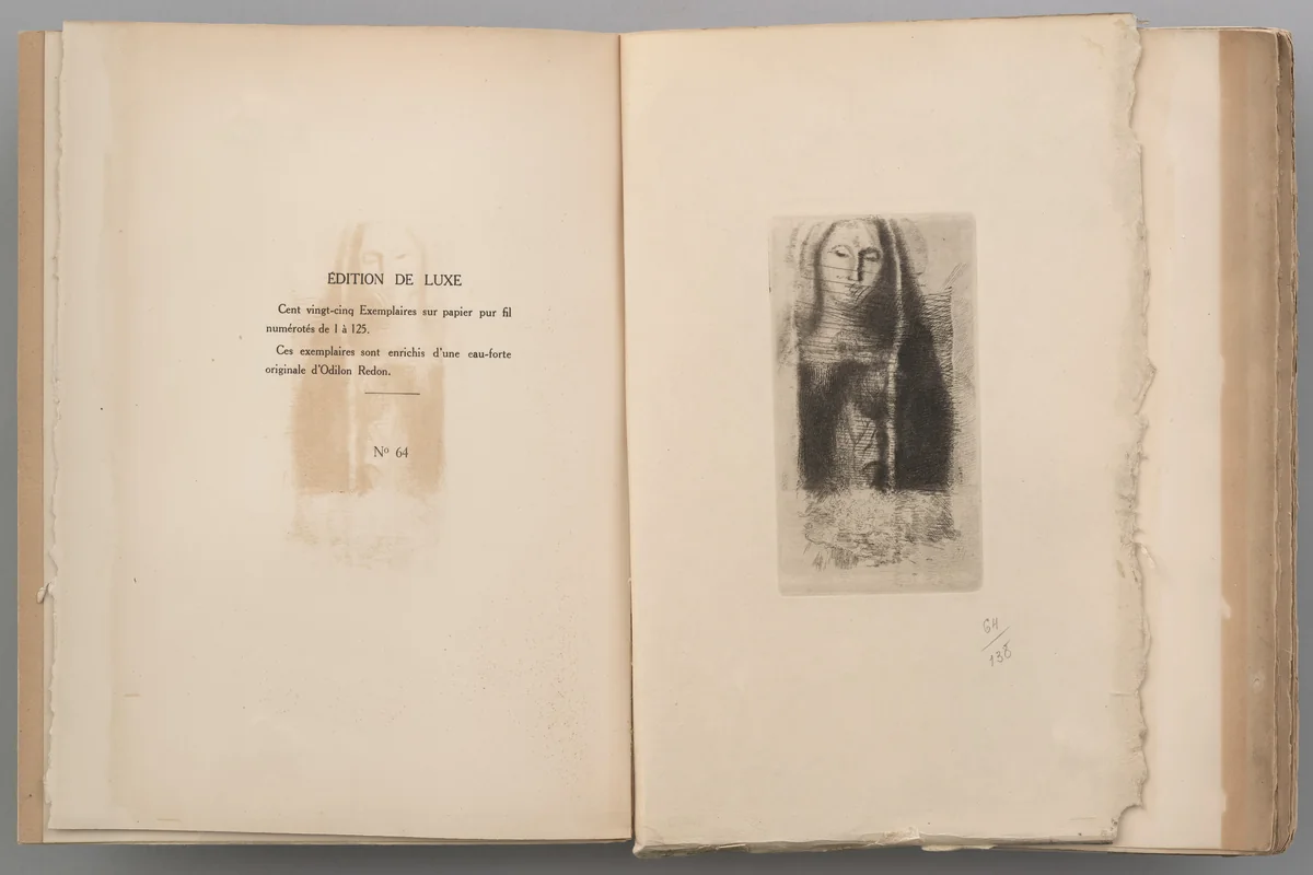 A soi-même (To Myself) by Odilon Redon, illustrated book, 1922