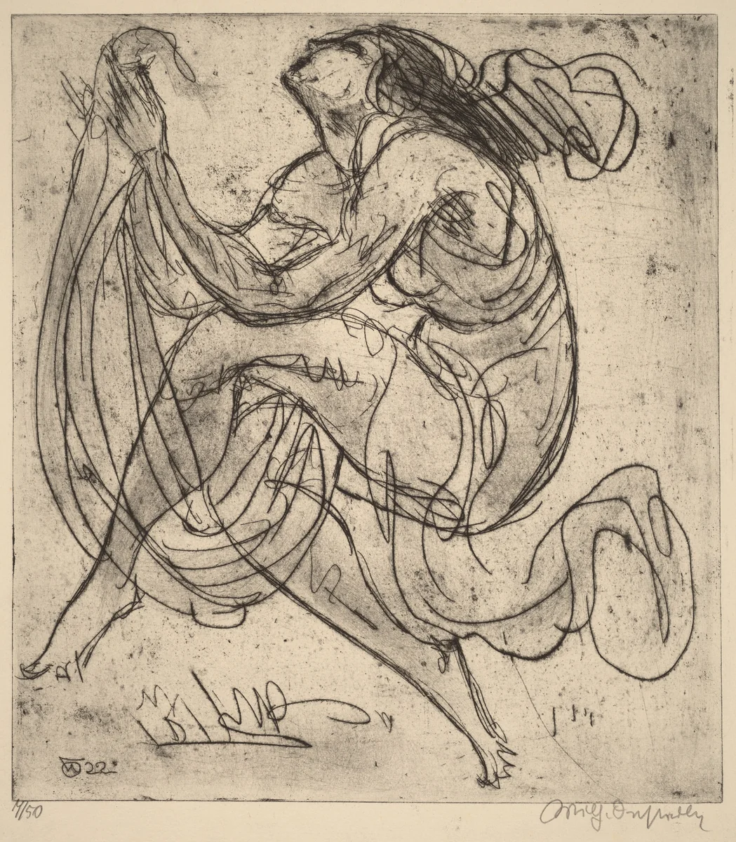 Dancing by Wilhelm Oesterle, print, 1922