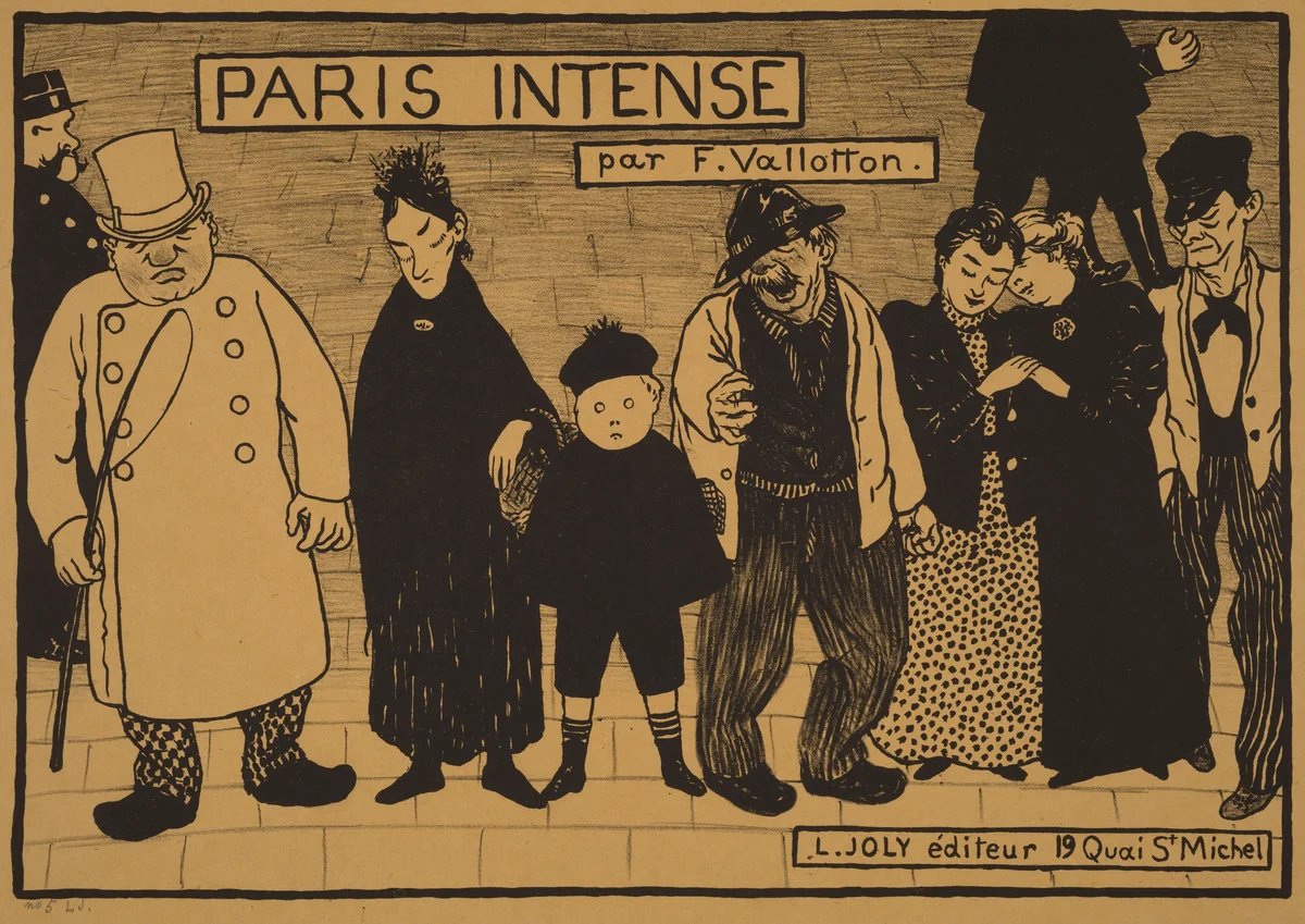 Frontispiece from "Paris Intense" by Félix Vallotton, print, 1894