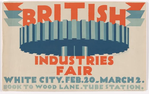 British Industries Fair, White City, Feb. 20 - March 2 by E. McKnight Kauffer, design, 1925