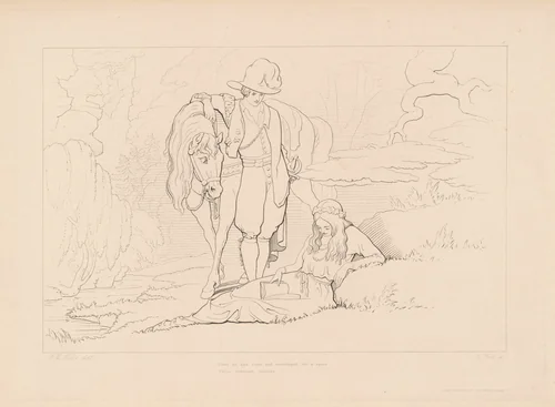 Close He Had Come... by Edward Webb, print, 1846