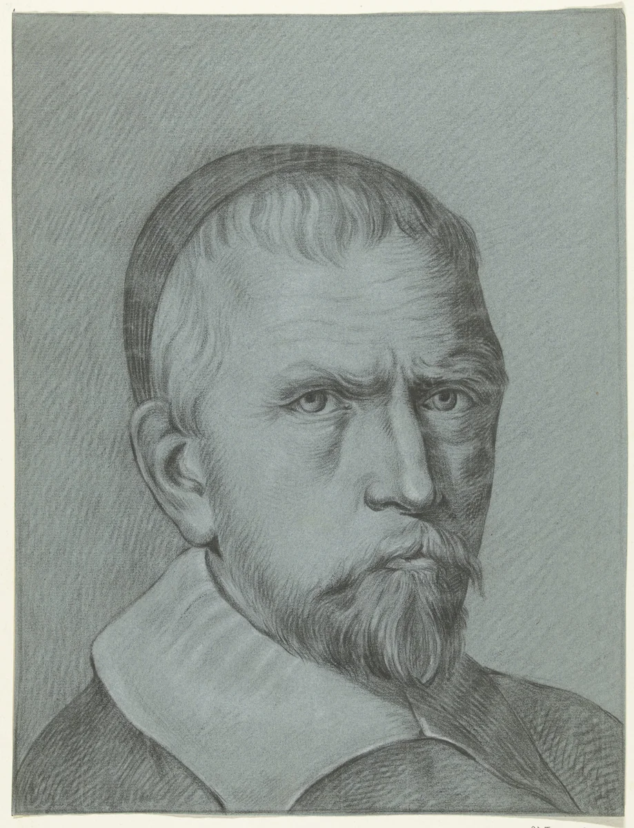 Buste van een man by Jean Bernard, drawing, 1775-1833