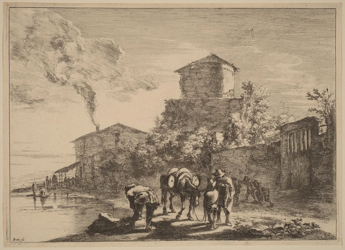 The Hinny Drover, via Appia by Jan Both, print, 1615-1652