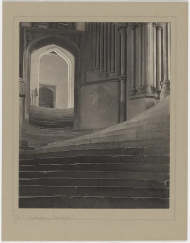 "A Sea of Steps," Wells Cathedral by Frederick H. Evans, photograph, 1903