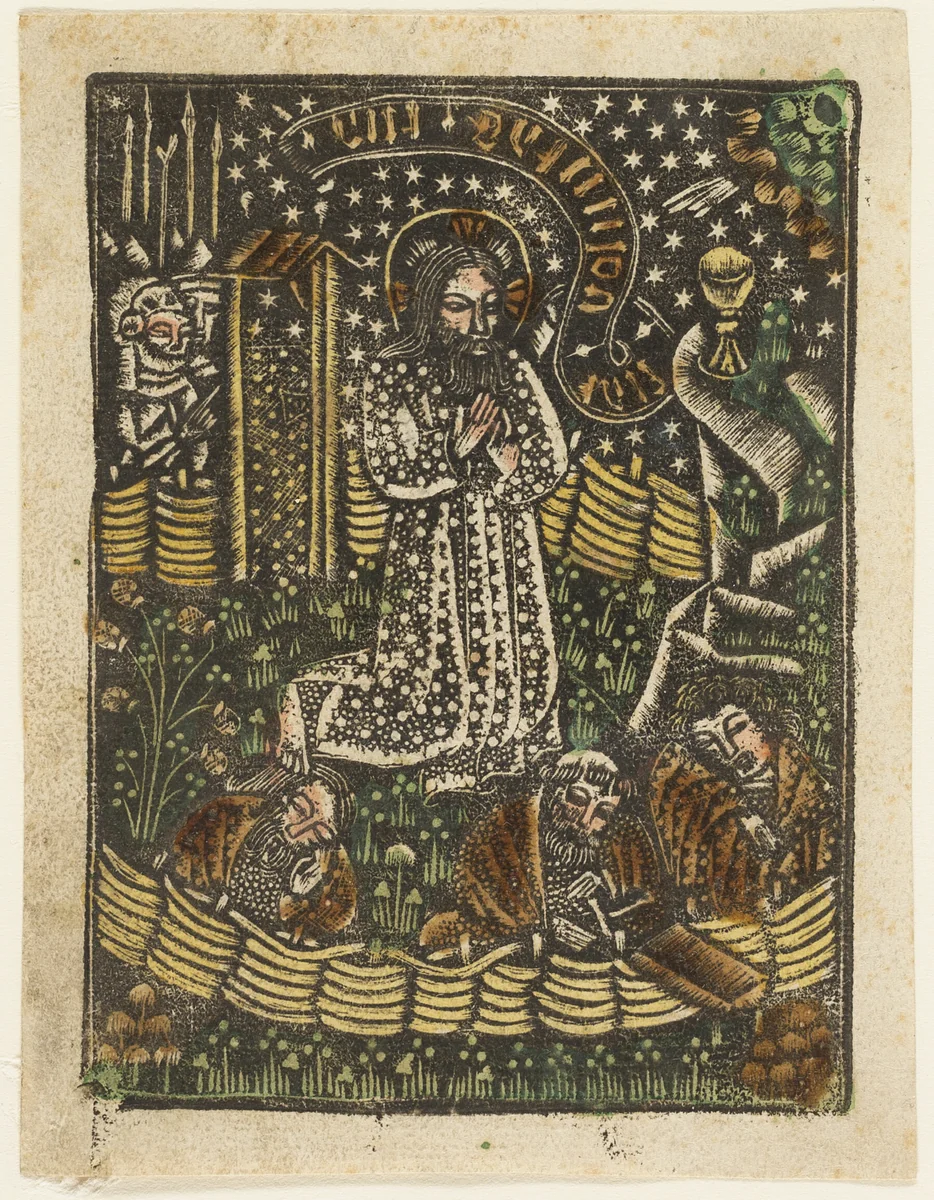 Christ in the Garden of Gethsemane by Artist Unknown, metalwork, 1460-1465