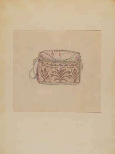 Basket by Mary Berner, index of american design, 1935-1942