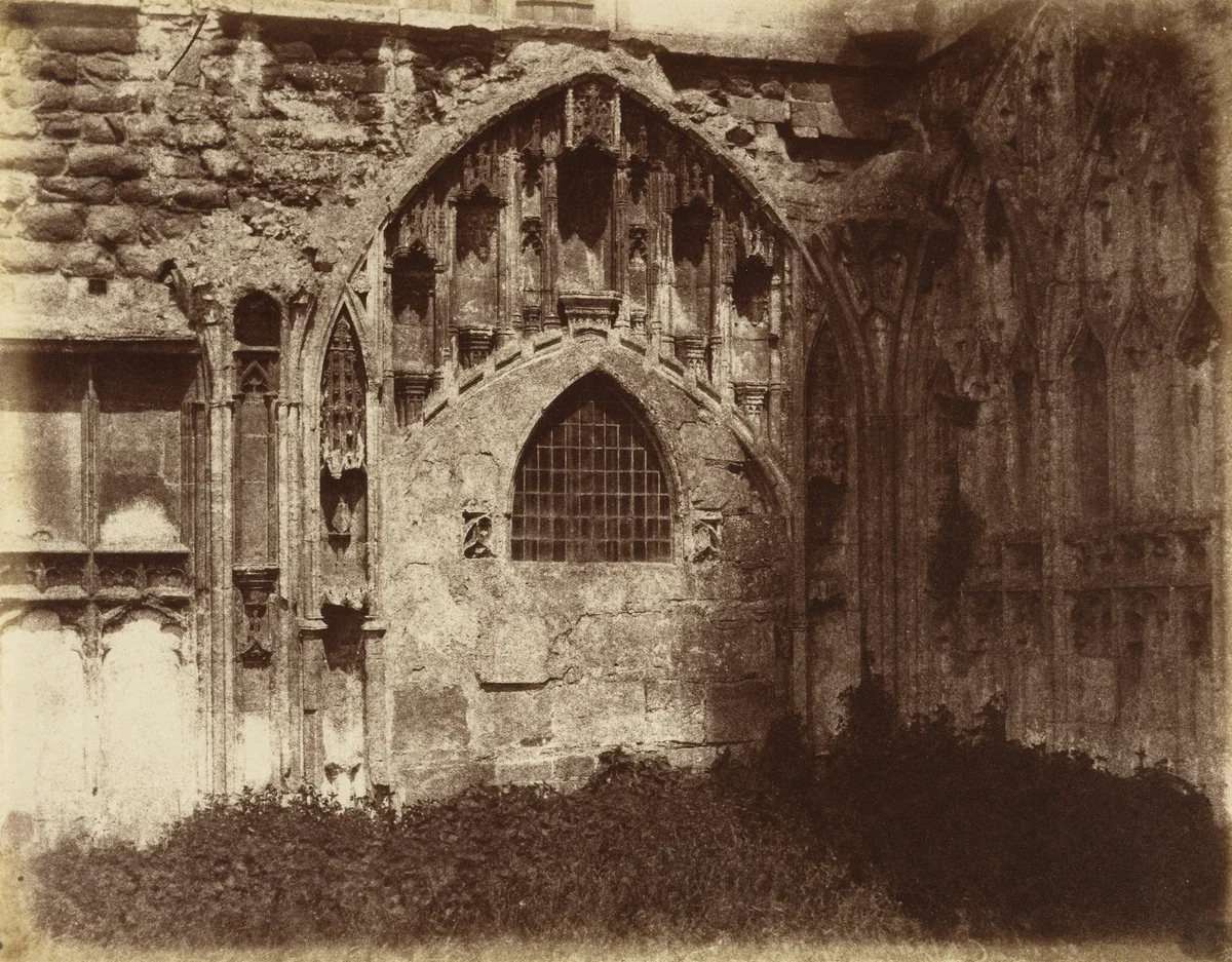 Ancient Entrance to Cloisters, Tewkesbury by Alfred Capel-Cure, photograph, 1859