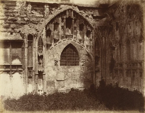 Ancient Entrance to Cloisters, Tewkesbury by Alfred Capel-Cure, photograph, 1859