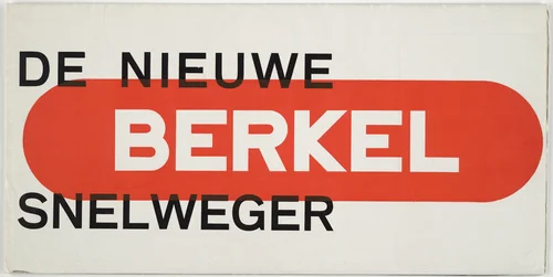 Die niewe Berkel snelweger by Paul Schuitema, design, 1928