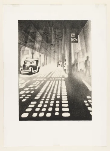 Checkerboard by Louis Lozowick, print, 1927
