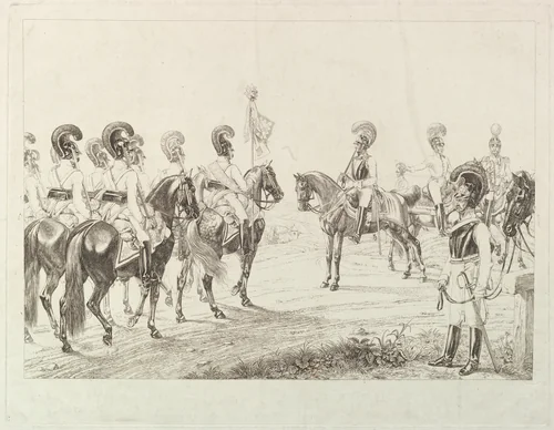 Austrian Cuirassiers by Johann Christoph Erhard, print, 1810-1822
