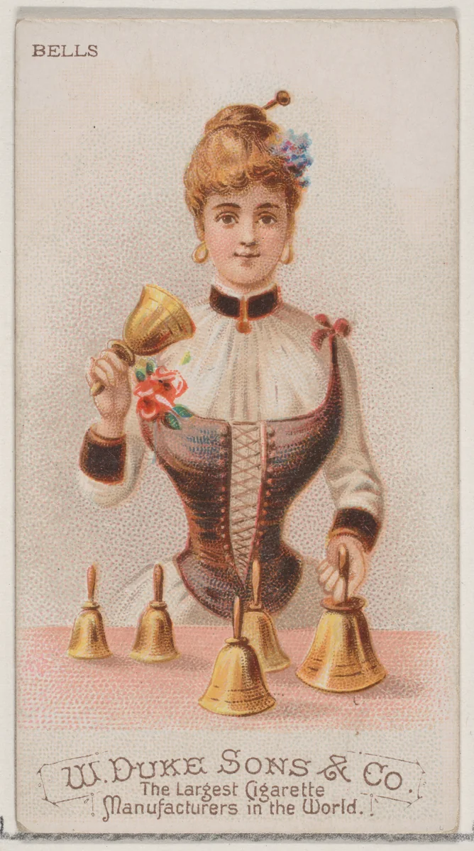 Bells, from the Musical Instruments series (N82) for Duke brand cigarettes by W. Duke, Sons & Co., print, 1888