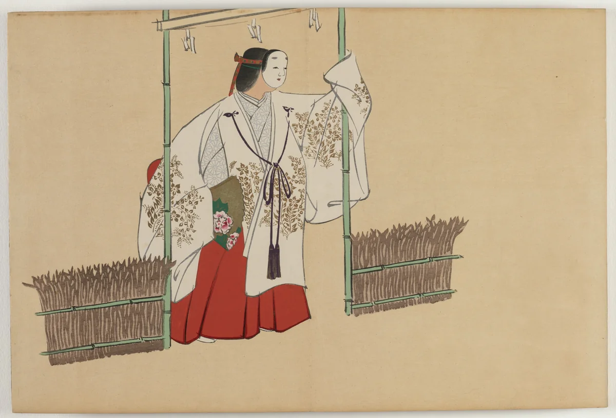 Flowers of a Hundred Worlds (Momoyogusa): Nonomiya (Nonomiya) by Kamisaka Sekka, book, 1909-1910