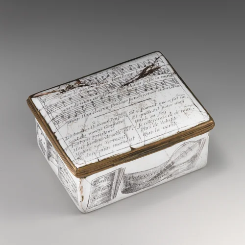 Snuffbox with music by Anthony Tregent, other, 1755-1765