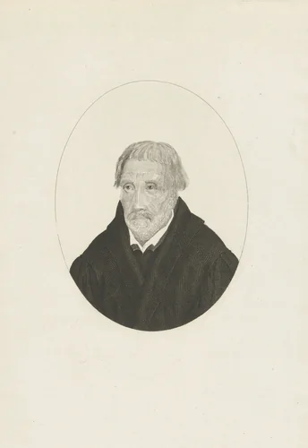 Mansbuste in ovaal by Henricus Wilhelmus Couwenberg, print, 1829-1845