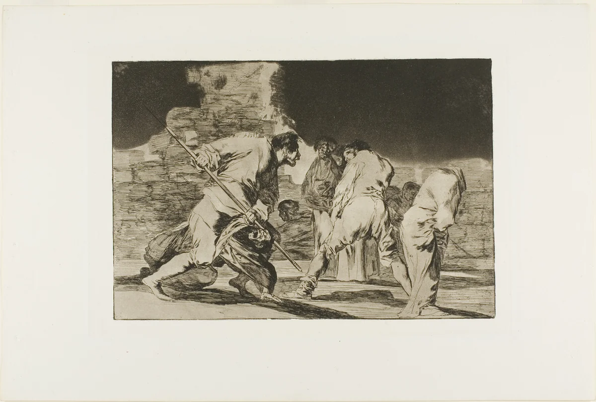 It is Amazing - and We were Made by God, plate six from Los Proverbios by Francisco José de Goya, print, 1815-1824