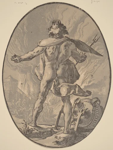 Pluto by Hendrick Goltzius, print, 1588-1590