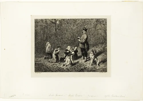 Grave! Grave! Très-Grave! by Charles-Émile Jacque, print, 1862