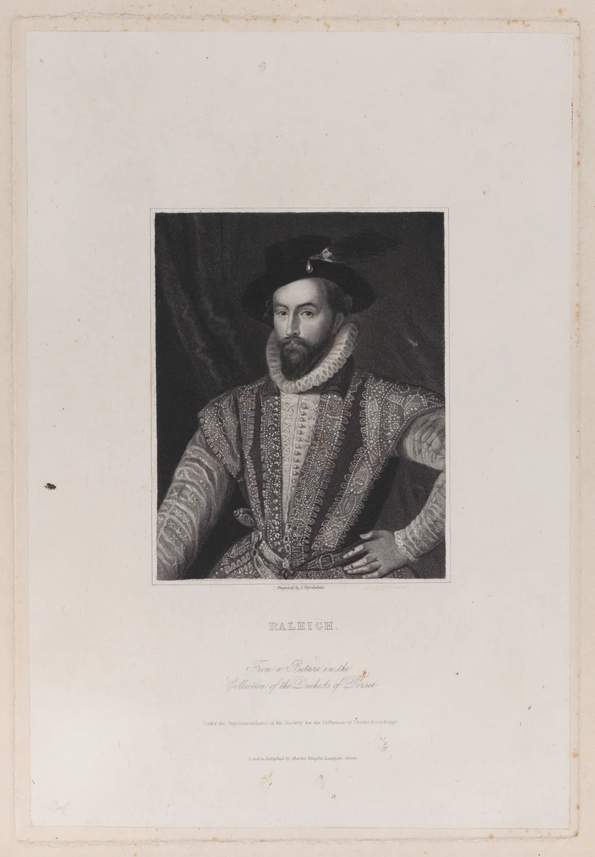 Sir Walter Raleigh by James Posselwhite, print, 1813-1826