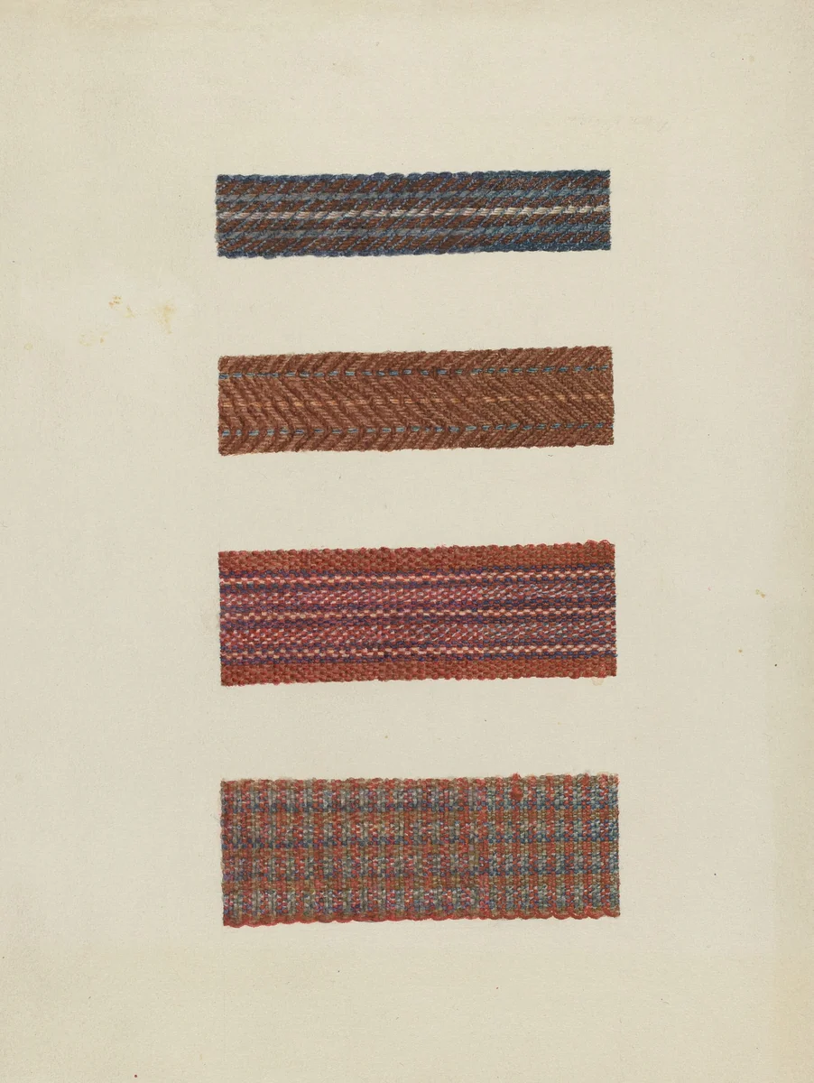 Shaker Rug Binding Tapes by Helen Dana, index of american design, 1937