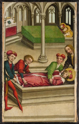The Burial of Saint Wenceslas by Master of Eggenburg, painting, 1490-1500