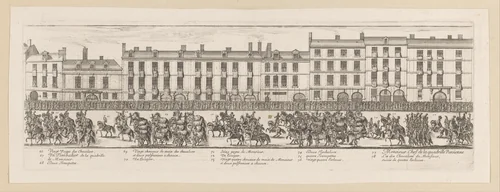 Militaire parade by Israël Silvestre, print, 1662